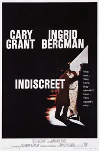 Jb13dec10 Prints: INDISCREET, US poster art, from left: Cary Grant, Ingrid Bergman, 1958