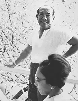 Indonesia Prints: Indonesian President Sukarno at the Presidential Palace on New Year's Day 1967