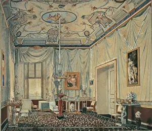 Watercolour Prints: Indoor of the Royal Palace at the Age of Joachim Murat (1808-1815)