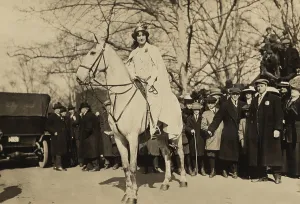 19th Amendment Prints: Inez Milholland, wearing white robes