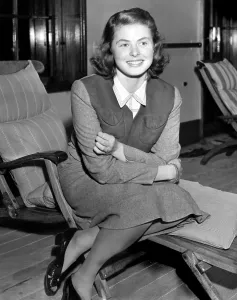 INGRID BERGMAN, on boat in New York-January 12th, 1940