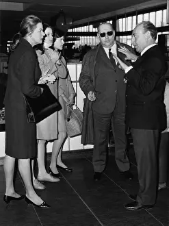 Isabella Prints: Ingrid Bergman and her ex-husband Italian film director Roberto Rossellini at Rome Airport