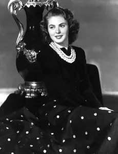 Necklace Prints: Ingrid Bergman in the late 1930s