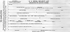 Records Prints: Initiation of Social Security in 1936