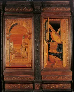 Siena Prints: Inlaid of Monteoliveto Abbey choir