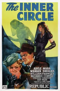Hand Over Mouth Prints: THE INNER CIRCLE, US poster, bottom from left: Adele Mara, Warren Douglas, 1946
