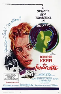 Silhouette Prints: THE INNOCENTS, US poster art, center: Deborah Kerr