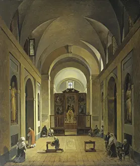 Priest Prints: Inside of the Capuchin Friar's Church in Frascati