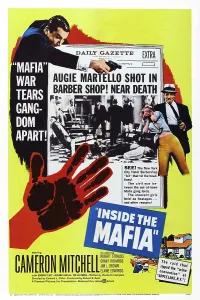 Cameron Prints: INSIDE THE MAFIA, Cameron Mitchell on poster art, 1959