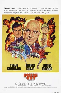 Culp Prints: INSIDE OUT, l-r: Robert Culp, Telly Savalas, James Mason, Aldo Ray on poster art, 1975