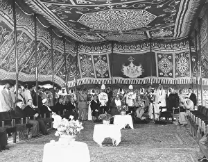 Iraqi Prints: Inside a richly tapestried tent