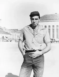 Prison Uniform Prints: INSIDE THE WALLS OF FOLSOM PRISON, Steve Cochran, 1951