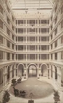 Specific Place Prints: Interior Court of the Palace Hotel