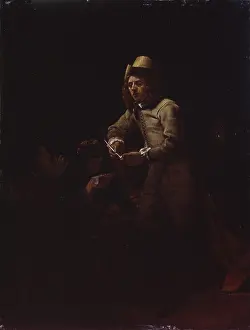 Stand Prints: Interior with Three Figures, by Michael Swerts