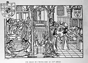 Patients Prints: Interior of the Hotel-Dieu, Paris