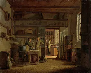 Shop Prints: Interior of the Laboratory of the Apothecary