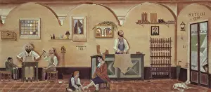 Craft Prints: Interior of Metelli Shoemaking