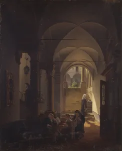 Teacher Prints: Interior of a Monastery, by Giovanni Migliara