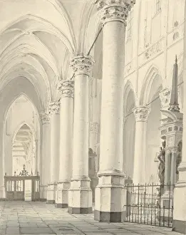 Brush Prints: Interior of the New Church in Delft