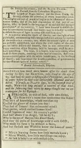 1700s Prints: Interior page, with an abolitionist article