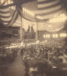 Images Dated 12th August 2009: Interior view of a large convention hall filled with seated people