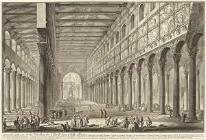 Monument Prints: Internal cross-section of St. Paul Outside the Walls