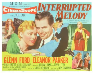 INTERRUPTED MELODY, center from left: Eleanor Parker, Glenn Ford, Eleanor Parker (left and top right), bottom right from left: Eleanor Parker, Glenn Ford, 1955