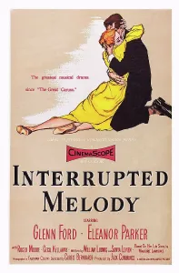 Biography Prints: INTERRUPTED MELODY, US poster art, from left: Eleanor Parker, Glenn Ford, 1955