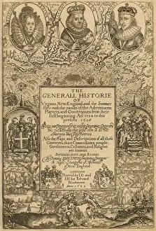 Indigenous People Prints: This intricate engraving, was one of the frontispieces of Smiths 1624 book