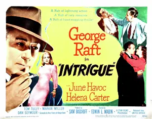 Newscannerlg Prints: INTRIGUE, George Raft, June Havoc, Helena Carter, 1947