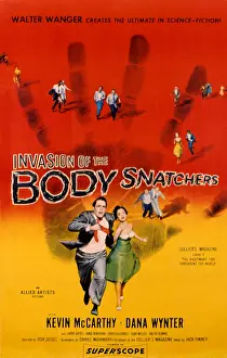 Kevin Prints: INVASION OF THE BODY SNATCHERS, poster art, Kevin McCarthy, Dana Wynter, 1956