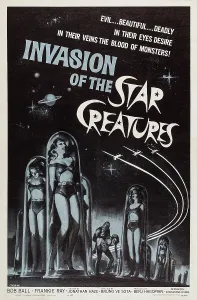 Rocket Ship Prints: INVASION OF THE STAR CREATURES, poster art, 1962