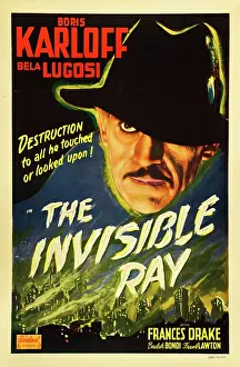 Images Dated 14th May 2009: THE INVISIBLE RAY, Boris Karloff on 1948 re-release poster), 1936