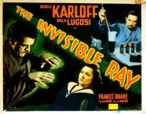 Bela Prints: THE INVISIBLE RAY, Boris Karloff, Frances Drake, Bela Lugosi, 1936