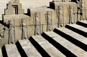Persians Prints: IRAN. Persepolis. Apadana or Audience Hall of Darius I