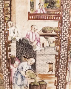 Sheet Prints: IRAN. Tehran. Golestan Palace. Tea growing