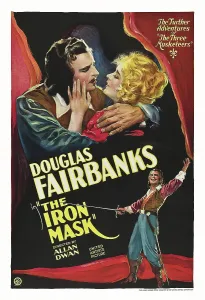 Marguerite Prints: THE IRON MASK, US poster, from left: Douglas Fairbanks, Sr. Marguerite de la Motte, 1929
