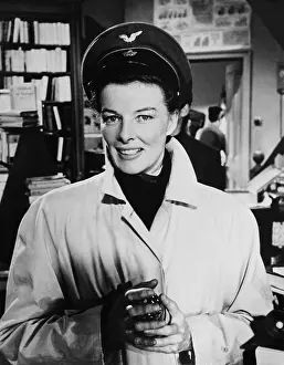 Movpor9 Prints: THE IRON PETTICOAT, Katharine Hepburn on set, 1956