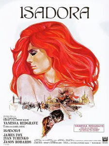 Red Hair Prints: ISADORA, (aka THE LOVES OF ISADORA), Vanessa Redgrave on Swedish poster art, 1968