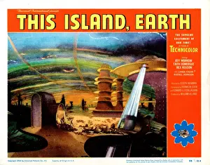 Spaceship Prints: THIS ISLAND EARTH, US lobbycard, 1955