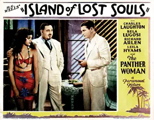Kathleen Prints: ISLAND OF LOST SOULS, from left, Kathleen Burke, Charles Laughton, Richard Arlen, 1932