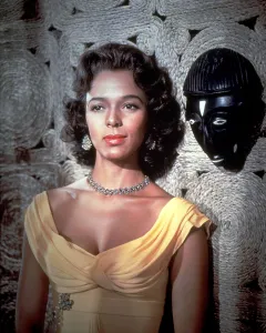 Yellow Dress Prints: ISLAND IN THE SUN, Dorothy Dandridge, 1957. 20thCentFox/courtesy Everett Collection