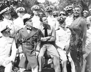 Lawford Prints: ON AN ISLAND WITH YOU, Jimmy Durante (feathered hat)