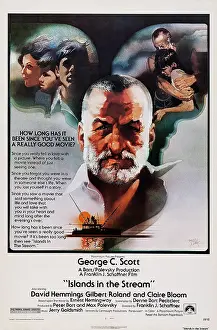 1977 Movies Prints: ISLANDS IN THE STREAM, US poster art, George C. Scott (center), 1977