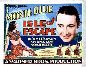 Myrna Prints: ISLE OF ESCAPE, from left, Myrna Loy, Monte Blue, 1930