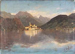 Monastery Prints: The Isle of San Giulio in the Lake Orta