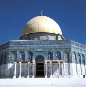 Israel Prints: ISRAEL. JERUSALEM. Jerusalem. The Dome of the Rock or Mosque of Omar (7th c)