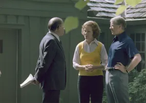 Peace Treaty Prints: Israeli Prime Minister Menahem Begin with Rosalynn Carter and Jimmy Carter at Camp David