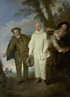 Lcgr1606 Prints: The Italian Comedians, by Jean-Antoine Watteau