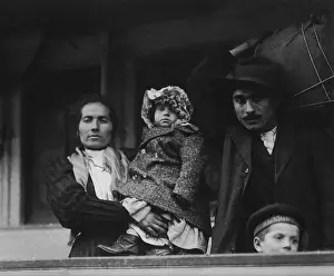 Strength Prints: Italian immigrant family on ferry to Ellis Island in 1905